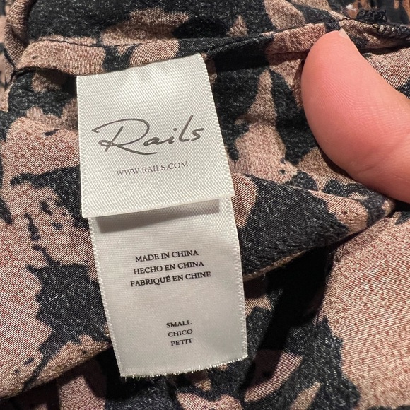 Rails Camille Floral Shirt In Garden Silhouette Size Small - Picture 9 of 10